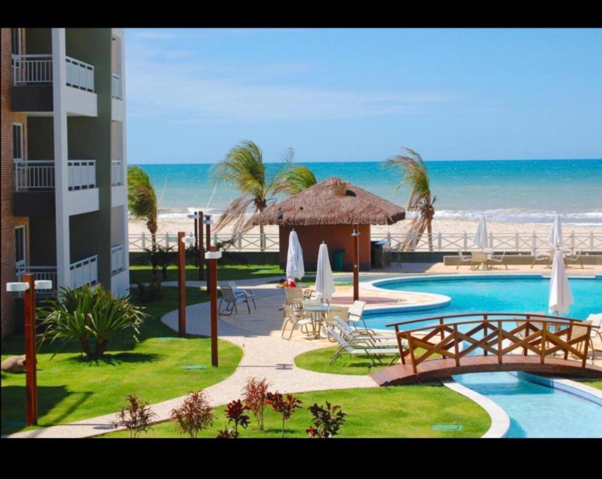 Apartamento Vista Total Do Mar Uma Cobertura A 400M Do Beach Park No Porto Das Dunas Aquiraz Condominio Terramaris Piscina Ampla Parque Infantil Sauna Estacionamento Privado 외부 사진