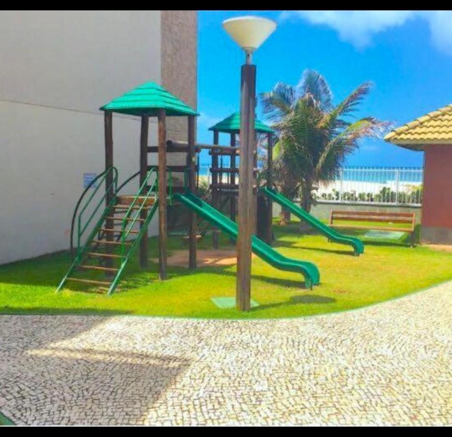 Apartamento Vista Total Do Mar Uma Cobertura A 400M Do Beach Park No Porto Das Dunas Aquiraz Condominio Terramaris Piscina Ampla Parque Infantil Sauna Estacionamento Privado 외부 사진