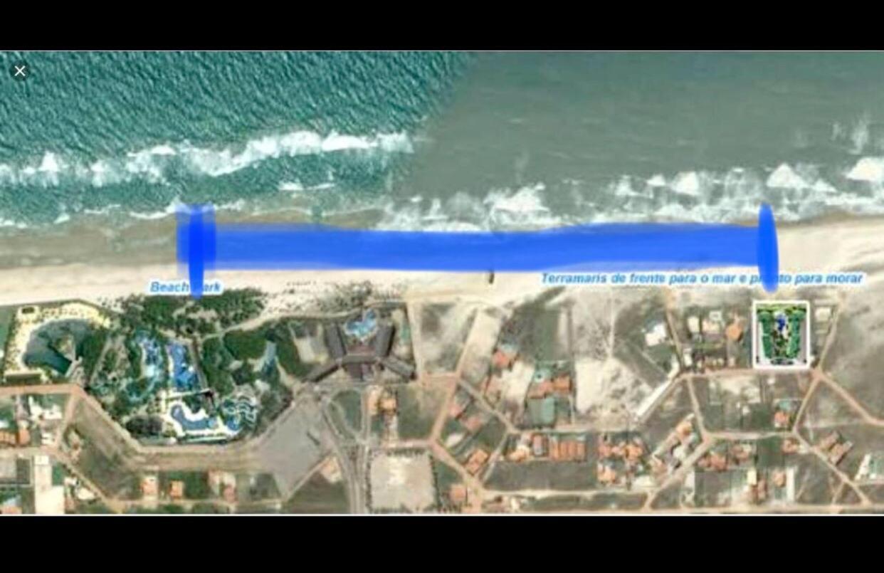 Apartamento Vista Total Do Mar Uma Cobertura A 400M Do Beach Park No Porto Das Dunas Aquiraz Condominio Terramaris Piscina Ampla Parque Infantil Sauna Estacionamento Privado 외부 사진